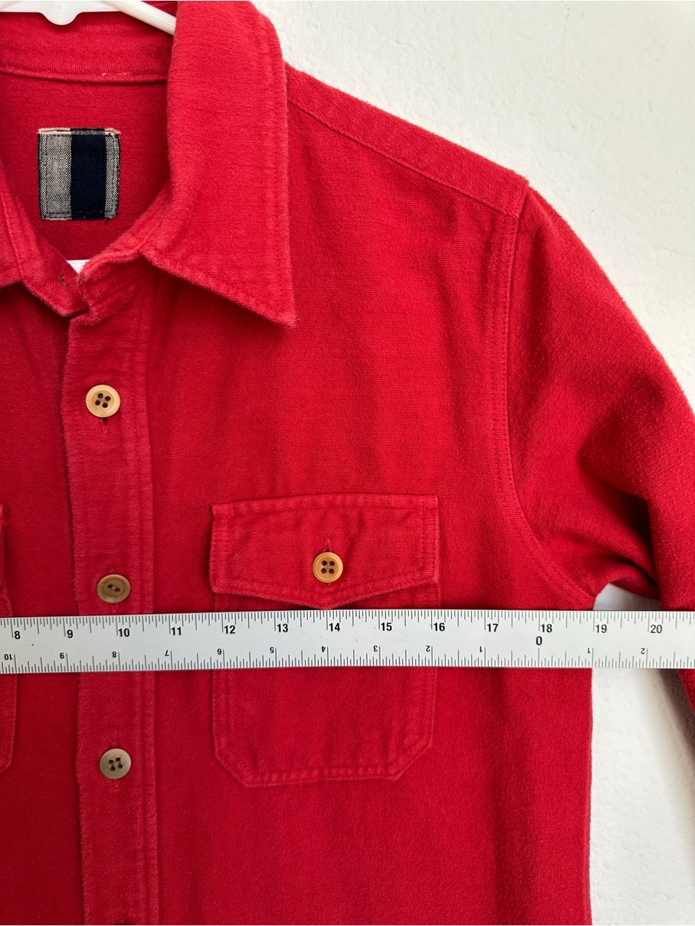 VISVIM Black Elk Flannel‎ Shirt Red size 1 US small Japanese streetwear - Picture 8 of 13